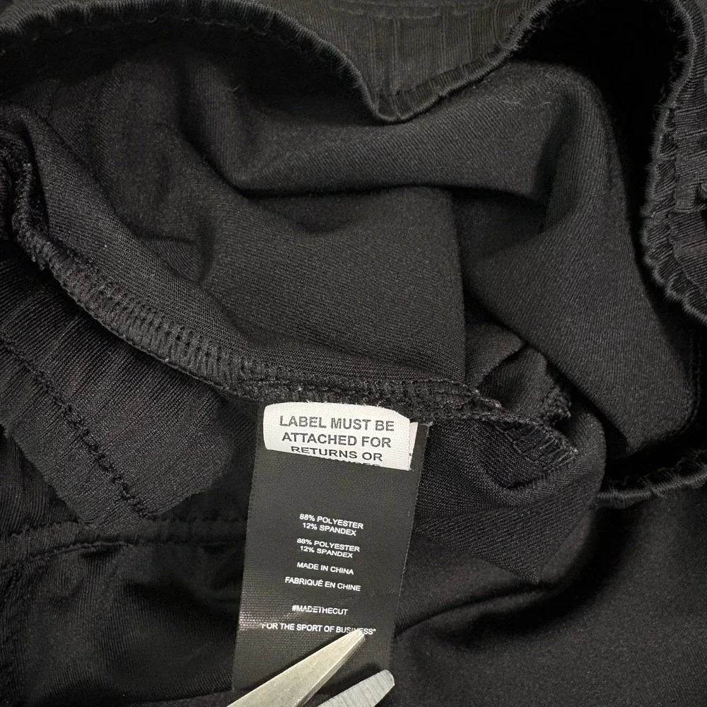 Cuts Sweatpants Mens Large Black Joggers Athleisure Casual Outdoor Drawstring